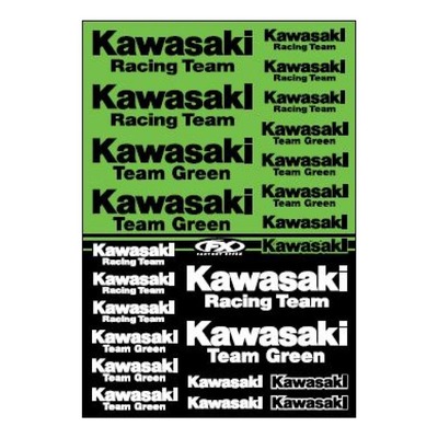 Planche d’autocollants Factory Effex Kawasaki Racing
