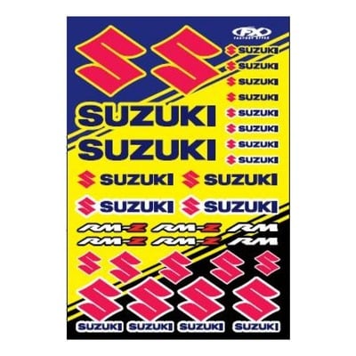 Planche d’autocollants Factory Effex Suzuki RMZ
