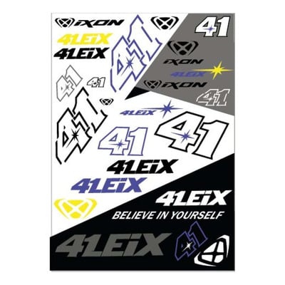 Planche de sticker Ixon Aleix Espargaro 2024 noir/blanc