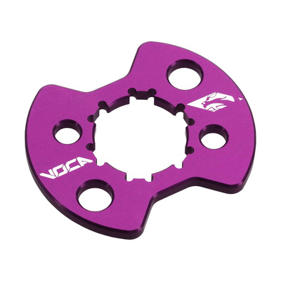 Plaque de maintien de pignon Voca Racing alu violet Derbi Euro 2/3/4