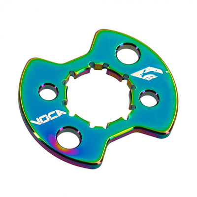 Plaque de maintien de pignon Voca Racing alu néochrome Derbi Euro 2/3/4