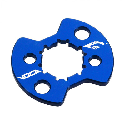 Plaque de maintien de pignon Voca Racing alu bleu Derbi Euro 2/3/4