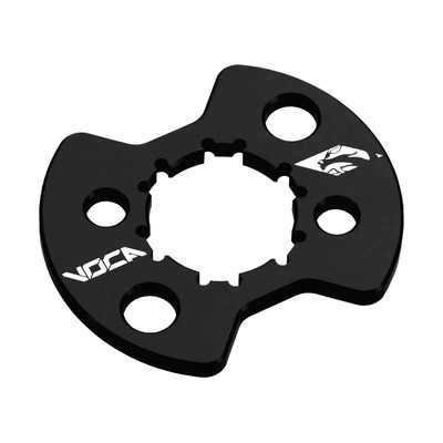 Plaque de maintien de pignon Voca Racing alu noir Derbi Euro 2/3/4
