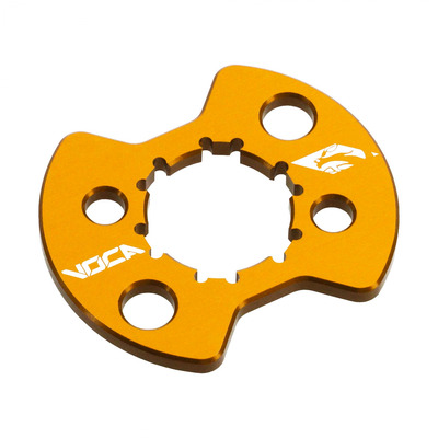 Plaque de maintien de pignon Voca Racing alu or Derbi Euro 2/3/4