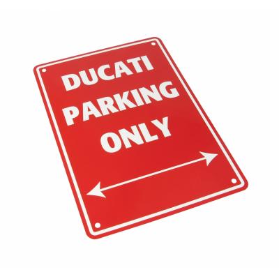 Plaque de parking Ducati parking only