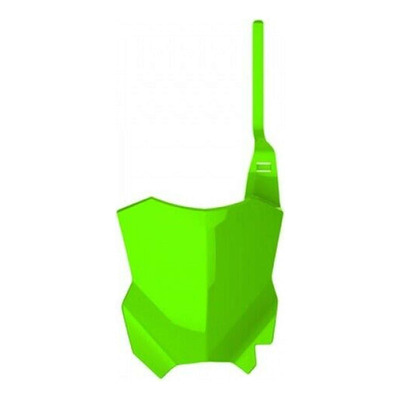 Plaque frontale Polisport vert lime KXF depuis 2017