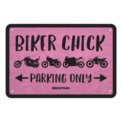 Plaque métallique Oxford Biker chick 1