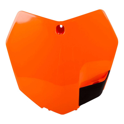 Plaque Numéro Frontale POLISPORT Type Origine Orange / Noir - KTM SX / SXF 13-15