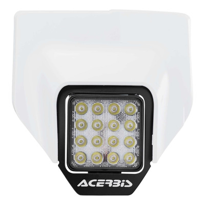 Plaque Phare LED Complète ACERBIS VSL Blanc - Husqvarna TE / FE 20-23