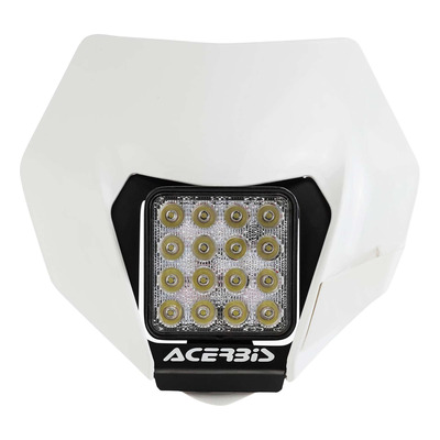 Plaque Phare LED Complète ACERBIS VSL Blanc - KTM 250 à 500 EXCF 14-16