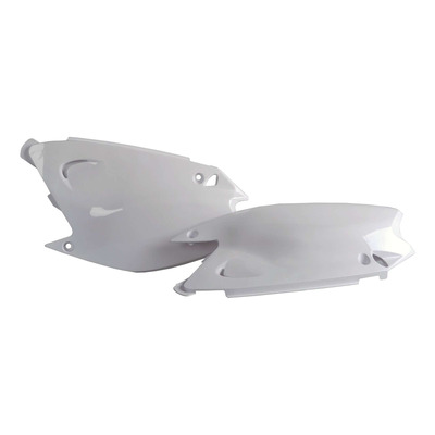 Plaques Latérales POLISPORT Type Origine Blanc - Kawasaki 125 / 250 KX 03-08