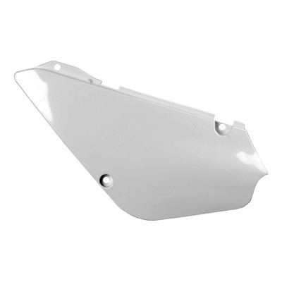 Plaques latérales Polisport type origine blanches Suzuki RM 85 02-23