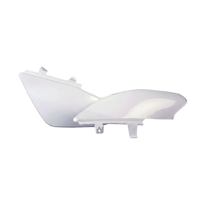 Plaques latérales Polisport type origine blanches Honda CRF 50 F 04-26