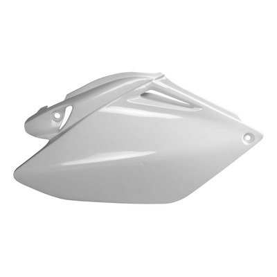 Plaques latérales Polisport type origine blanches Honda CRF 250 R 06-09