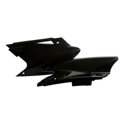 Plaques Latérales POLISPORT Type Origine Noir - Kawasaki 250 KXF 06-08