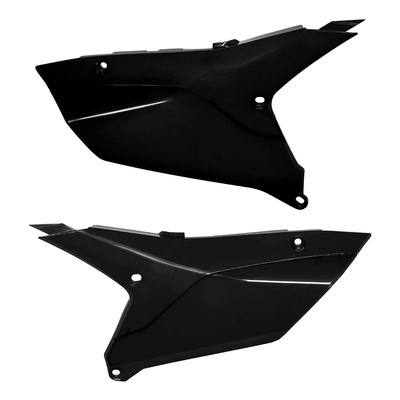 Plaques latérales Polisport type origine noires Yamaha YZ 450 F 23-25