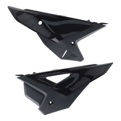 Plaques latérales Polisport type origine noires Honda CRF 450 R 25-26