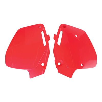 Plaques latérales Polisport type origine rouges Honda CR 500 R 91-01