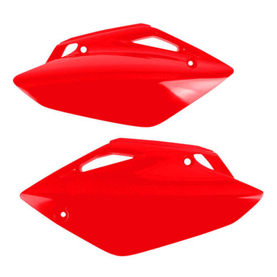 Plaques latérales Polisport type origine rouges Honda CRF 150 R 07-26