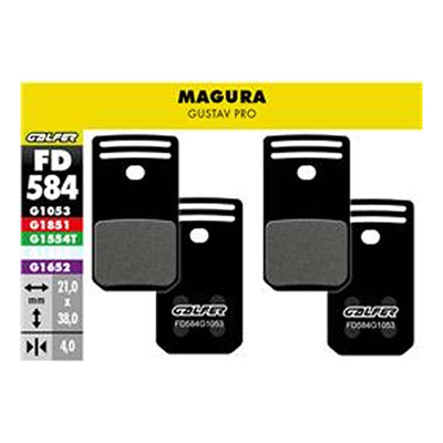 Plaquette de frein vélo Galfer FD584 G1053 Magura