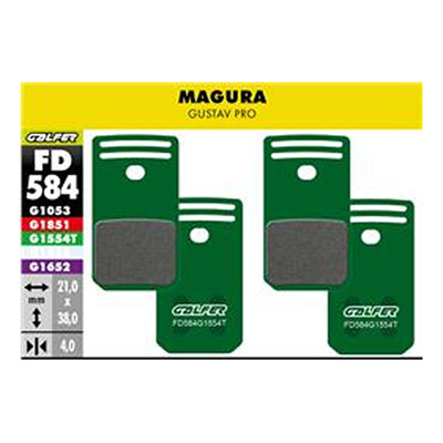 Plaquette de frein vélo Galfer FD584 G1554T Pro Magura