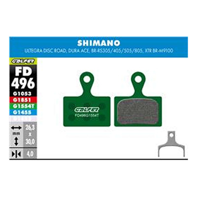 Plaquette frein vélo Galfer FD496G1554T Pro Shimano