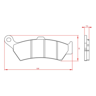 Plaquettes de frein arrière Brenta Metal Fritté - BMW R1300GS 2024-