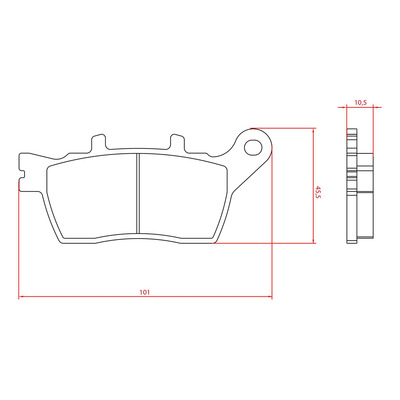 Plaquettes de frein arrière Brenta Metal Fritté - Yamaha tracer 9GT 2018-24