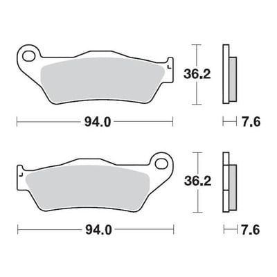 Plaquettes de Frein Moto Master - métal fritté - 93022 - GAS GAS MC 250 22-23