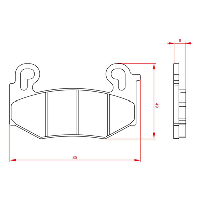Plaquettes de frein avant Brenta Metal Fritté - BMW R1300GS 2024-