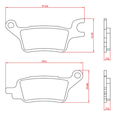 Plaquettes de frein avant Brenta Organique - Yamaha RayZR 125 2024-