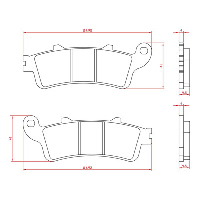 Plaquettes de frein Brenta BR4306