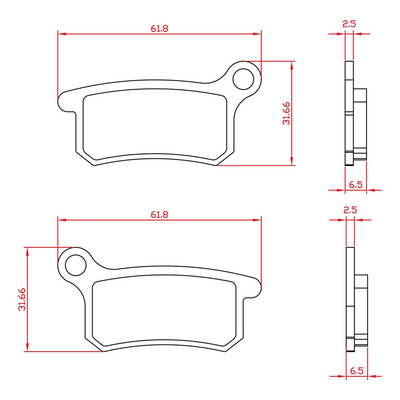 Plaquettes de frein Brenta BR6160