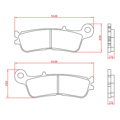 Plaquettes de frein Brenta BR6227