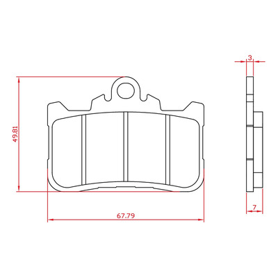 Plaquettes de frein Brenta Métal Fritté - Honda Hornet 750 2023-