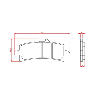 Plaquettes de frein Brenta pour Aprilia RSV4 1000 de 2015-20