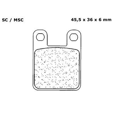 Plaquettes de Frein CL Brakes - métal fritté - 3069SC
