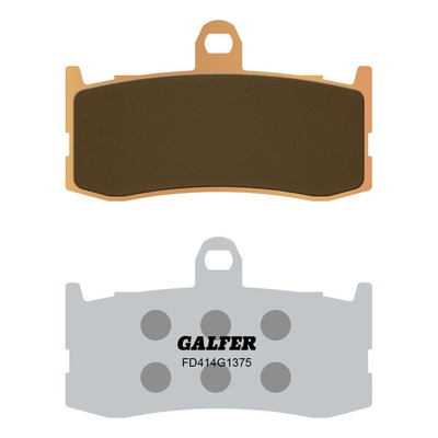 Plaquettes de Frein Galfer - G1375 métal fritté - FD414