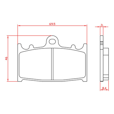 Plaquettes de frein Métal frittées Brenta - Kawasaki ZX6R 1993-97