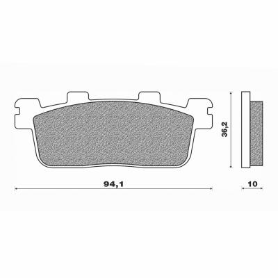Plaquettes de Frein Newfren - FD0445BE - 125-300 K-XCT / 125 People 07-