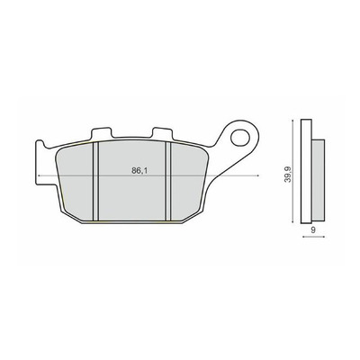 Plaquettes de Frein RMS - métal fritté - 225103323 - Suzuki Gladius/Kawasaki Versys