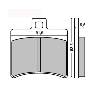 Plaquettes de Frein RMS - métal fritté - 225100313 - Aprilia SR/Benelli Leoncino