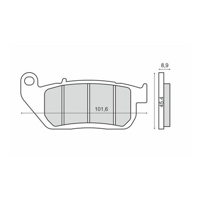 Plaquettes de Frein RMS - métal fritté - 225103383 - Harley Davidson XL ster 883/1200cc