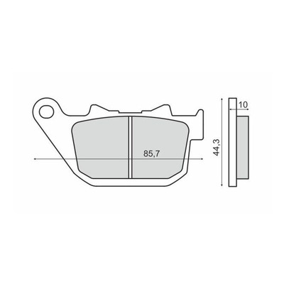 Plaquettes de Frein RMS - métal fritté - 225103393 - Harley Davidson XL/XR ster
