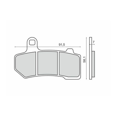 Plaquettes de Frein RMS - métal fritté - 225103423 - Harley Davidson VRSCAWA/VRSCF