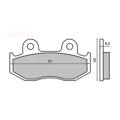 Plaquettes de Frein RMS - métal fritté - 225100273 - Honda SH/Suzuki Burgman