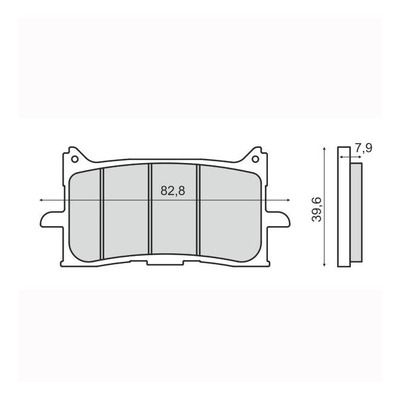 Plaquettes de Frein RMS - métal fritté - 225103493 - Honda X-ADV/CRF Africa Twin