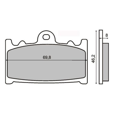 Plaquettes de Frein RMS - métal fritté - 225101153 - Kawasaki GPZ/Husaberg FS