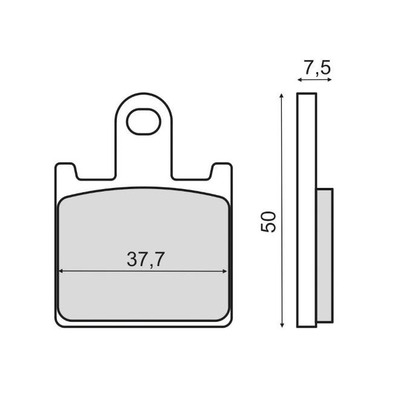 Plaquettes de Frein RMS - métal fritté - 225102943 - Kawasaki GTR/ZZR 1400cc