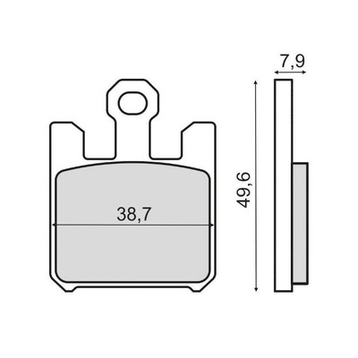 Plaquettes de Frein RMS - métal fritté - 225102983 - Kawasaki ZX-10R/Suzuki GSX-R